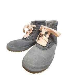 Keds Camp Wool Blend Lace Up Boots Women's Size 7 Hiking Water Resistant Gray